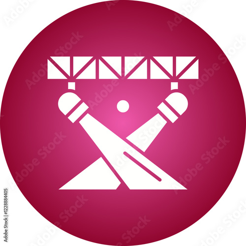 Spotlight icon single vector illustration