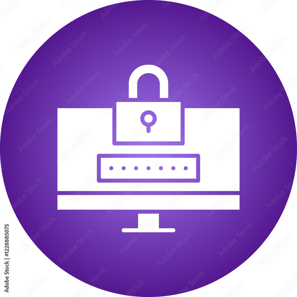 Locked System icon single vector illustration Locked System icon single vector illustration