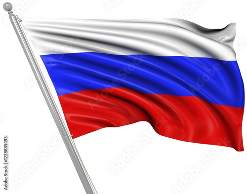 Free Download Flag of Russia, This is a computer generated and 3d rendered image - GFXLoad