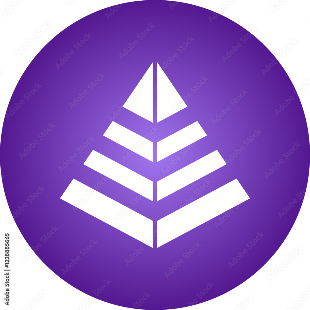 Draw Hierarchy icon single vector illustration Draw Hierarchy icon single vector illustration