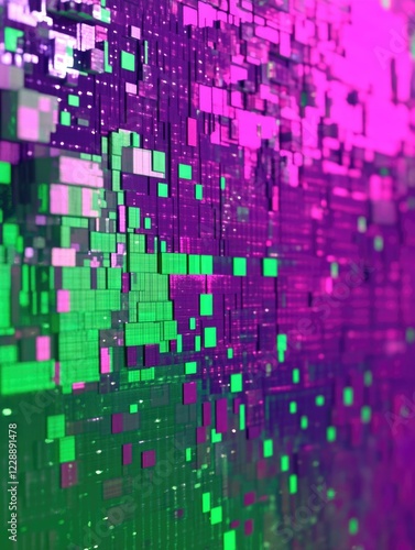 Wallpaper Mural Digital Pixelated Art Torontodigital.ca