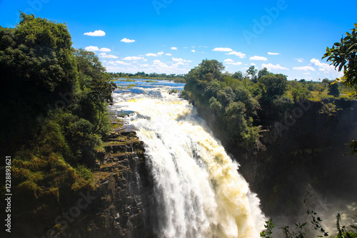 The Victoria Falls are one of the Seven Wonders of the World and are the largest cascading waterfalls on earth
Matabeleland, Africa. photo