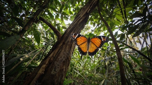butterfly on tree