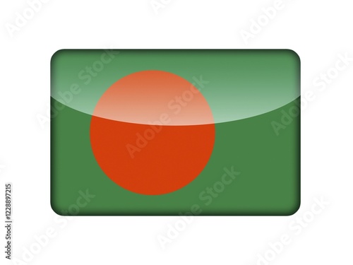 Free Download The Bangladesh flag in the form of a glossy icon - GFXLoad