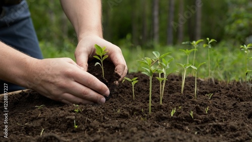 planting a seedling
