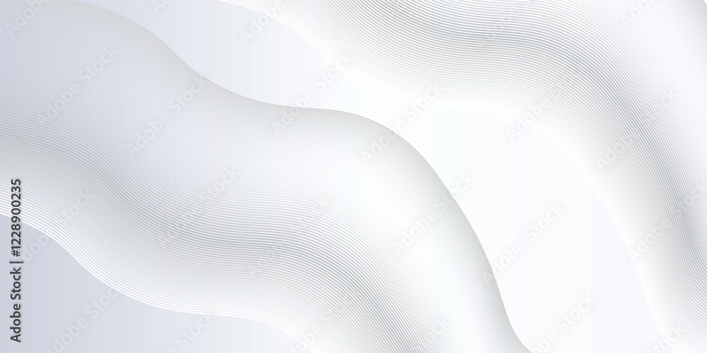 Obraz premium Simple background with flowing lines. Digital future technology concept lines modern simple