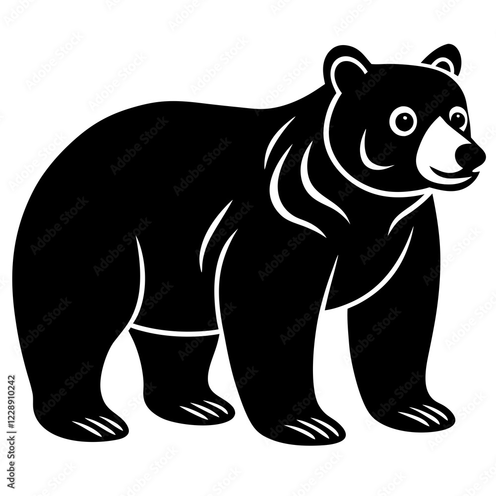 Fototapeta premium brown bear vector