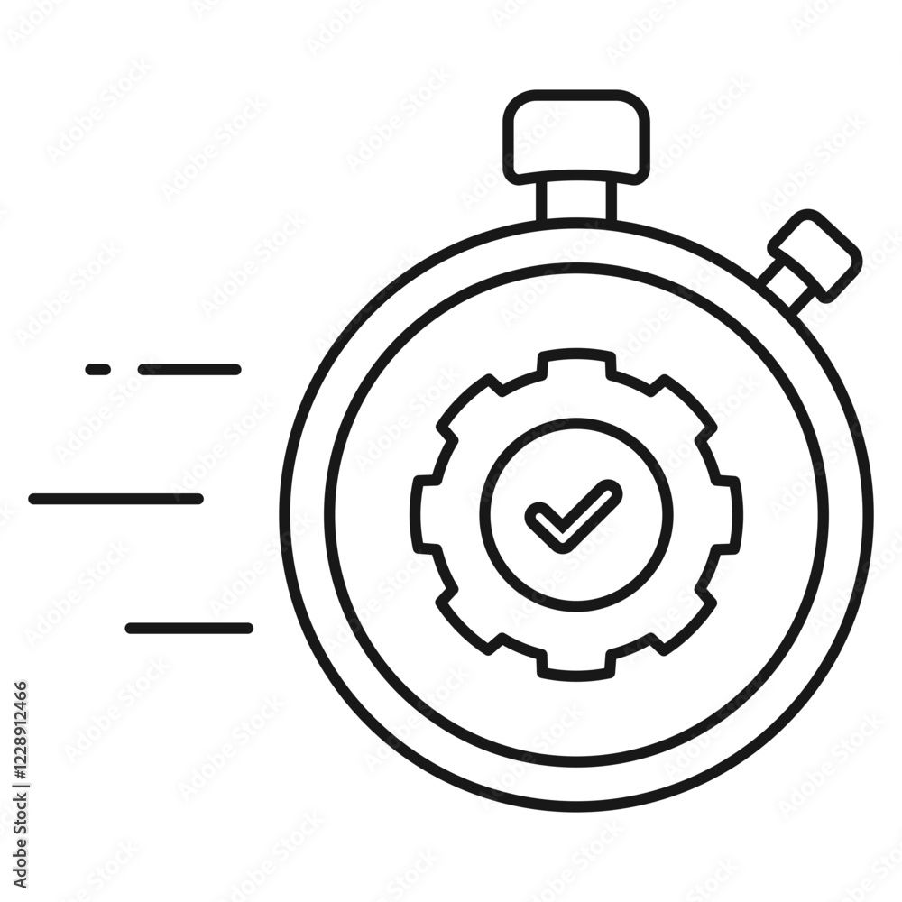 Efficiency icon on white background Efficiency icon on white background
