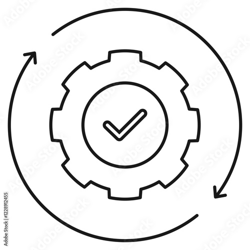 Management icon on white background