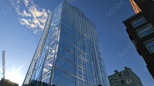 Wallpaper Mural Modern Glass Skyscraper in City Center Torontodigital.ca