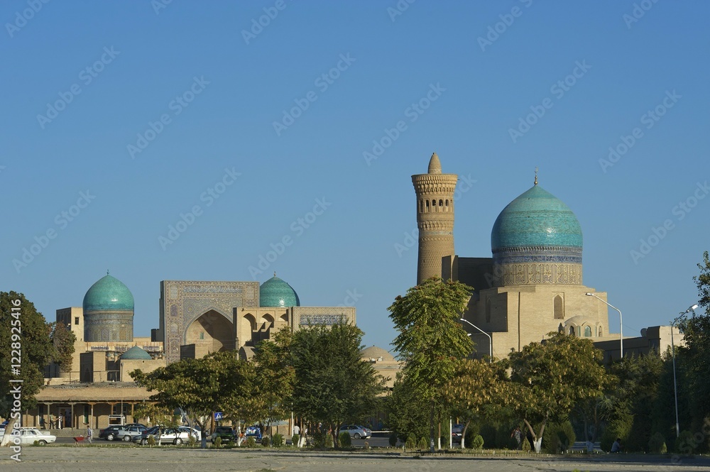 Obraz premium Kalon Mosque and minaret, Bukhara, Uzbekistan, Asia