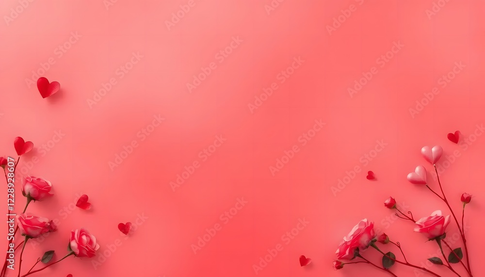 Ai Generated Illustration of Romantic Beautifull Pink Background for Greeting Card, Invitation Card, Valentine day Card and other Ai Generated Illustration of Romantic Beautifull Pink Background for Greeting Card, Invitation Card, Valentine day Card and other