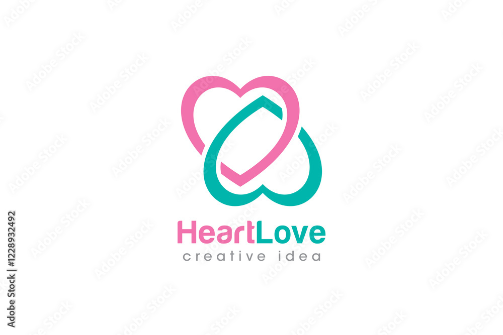 Creative Love Concept Logo Design Template Creative Love Concept Logo Design Template