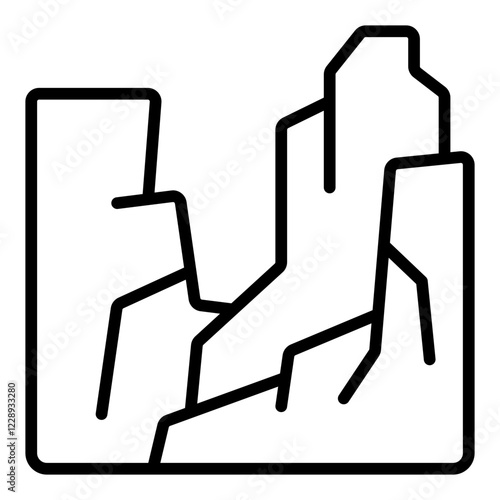 Grand Canyon line icon