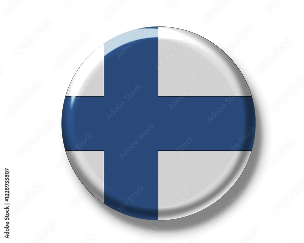 Button, flag of Finland