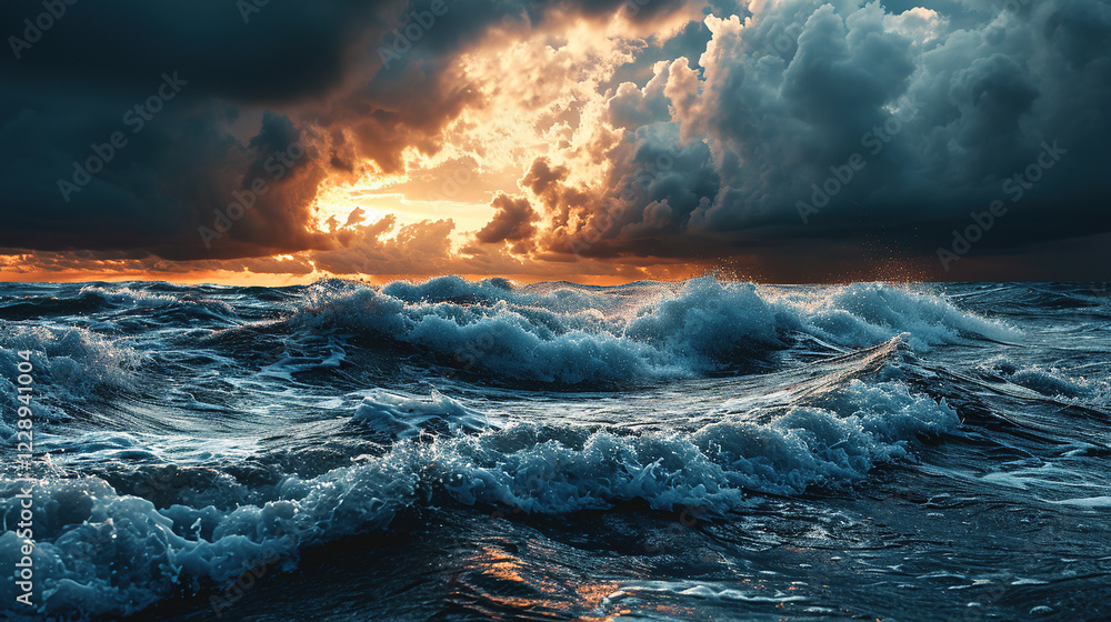 Fototapeta premium storm over the ocean