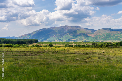 Landscape in the Lake District near Troutbeck, Cumbria, UK photo