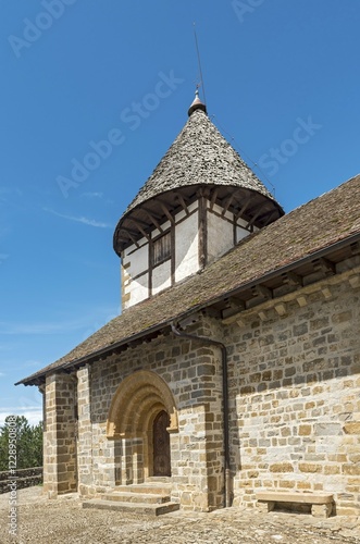 Church, Sanctuary of Our Lady of Muskilda, Ermita de Nuestra Señora de Muskilda, Ochagavía, Otsagabia, Navarre, Spain, Europe photo