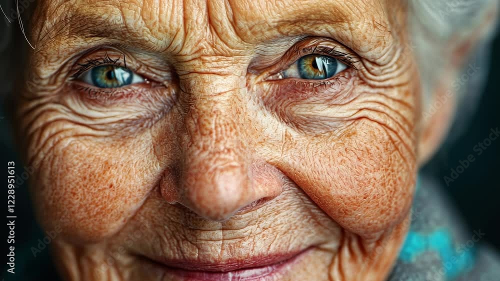 Older Woman Face Close Up