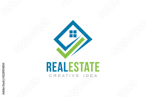 Creative Real Estate Concept Logo Design Template