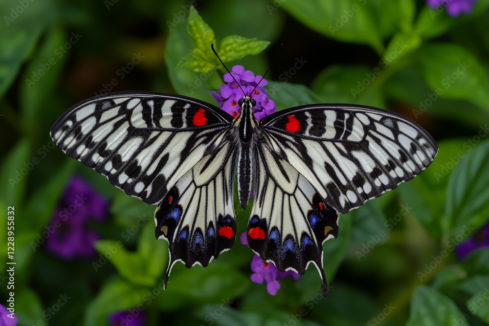 Fototapeta premium A highly detailed photograph of a butterfly.