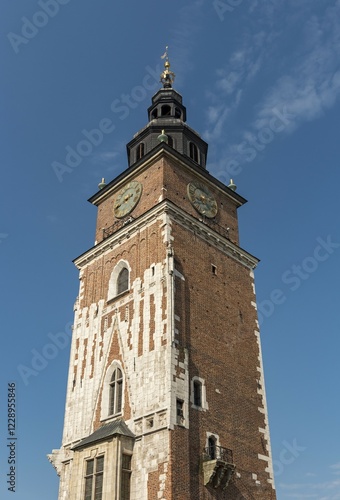 Wallpaper Mural Town Hall Tower on Main Market Square, Krakow, Poland, Europe Torontodigital.ca