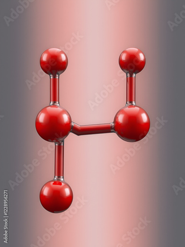 Coronene polyaromatic hydrocarbon (PAH) molecule. photo