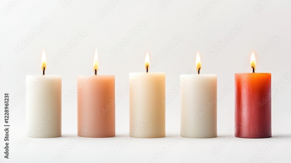 Elegant Set of Pillar Candles for a Cozy Ambiance and Relaxing Atmosphere in Any Space Elegant Set of Pillar Candles for a Cozy Ambiance and Relaxing Atmosphere in Any Space