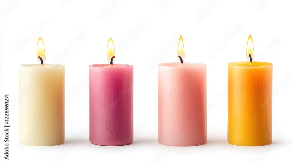 Elegant Set of Pillar Candles for a Cozy Ambiance and Relaxing Atmosphere in Any Space Elegant Set of Pillar Candles for a Cozy Ambiance and Relaxing Atmosphere in Any Space