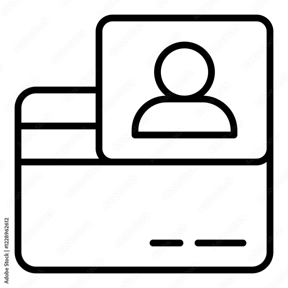 Contact Information line icon Contact Information line icon