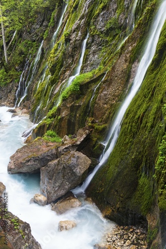 Gorge, Wimbachklamm, Wimbach, Wimbachtal, Ramsau bei Berchtesgaden, Berchtesgaden National Park, Berchtesgadener Land, Upper Bavaria, Bavaria, Germany, Europe photo