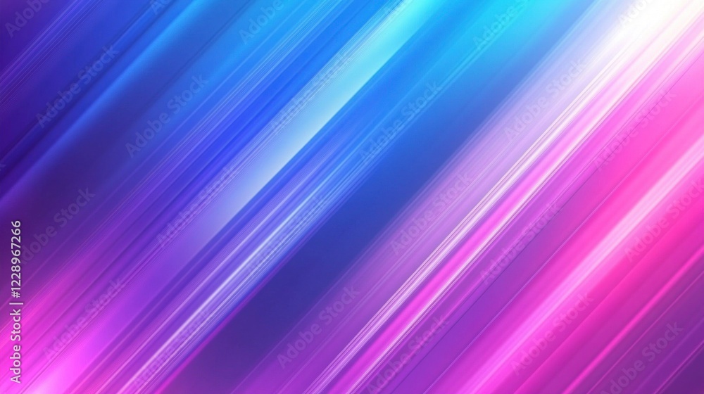 Abstract neon striped background with glowing lines in electric blue pink and purple colors Dynamic motion effect and vibrant illumination for a futuristic look