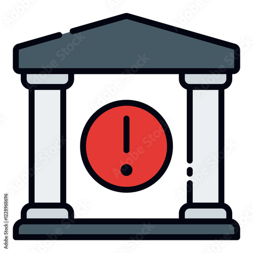 Bank Alerts filled line icon