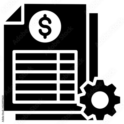 Financial Management Glyph Icon