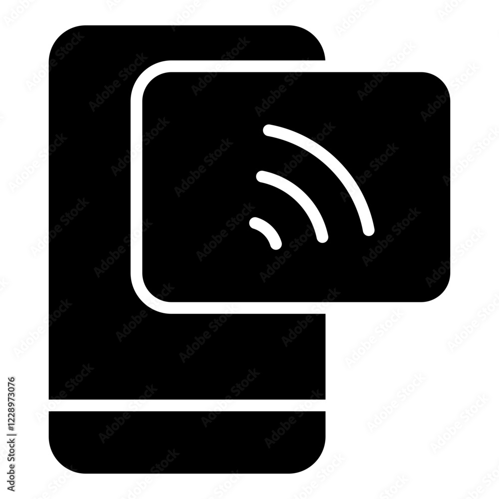 Contactless Transactions glyph icon Contactless Transactions glyph icon