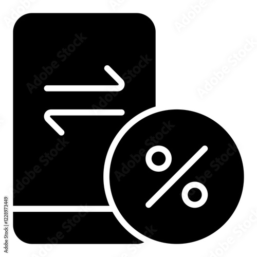 Tax Transaction glyph icon