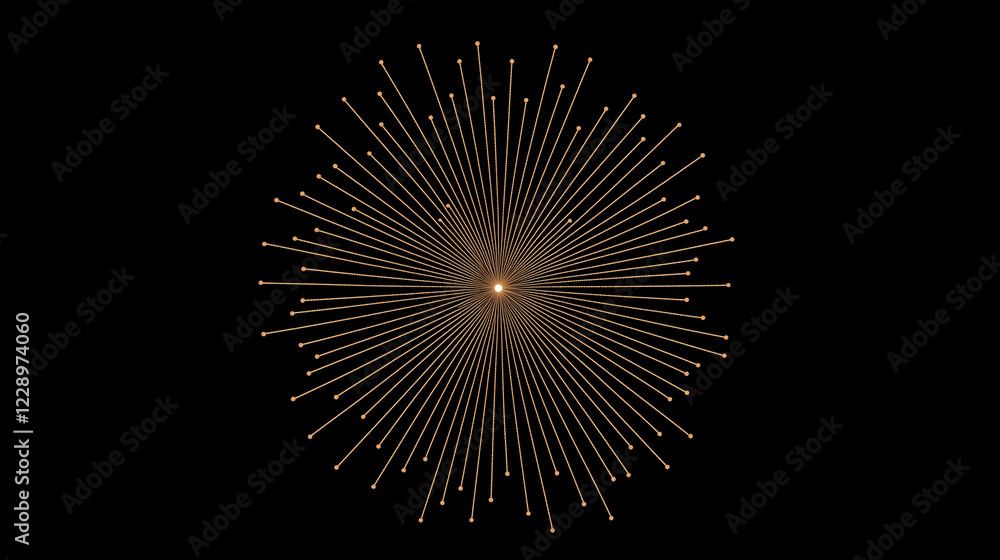 A minimalist depiction of Diwali fireworks, with radial lines and a small burst at the center. The dark background lets the simple, elegant fireworks shine brightly. A minimalist depiction of Diwali fireworks, with radial lines and a small burst at the center. The dark background lets the simple, elegant fireworks shine brightly.