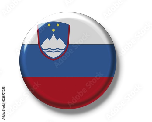 Button, flag of Slovenia Free Download Button, flag of Slovenia - GFXLoad