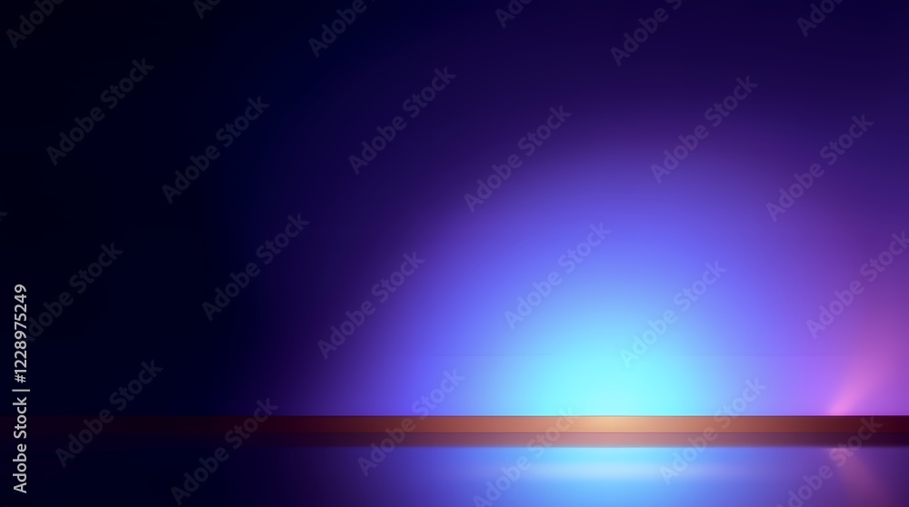 Abstract Purple and Blue Gradient Background with Reflective Surface Abstract Purple and Blue Gradient Background with Reflective Surface