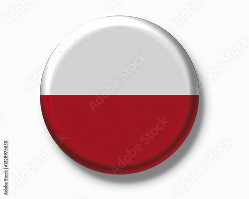 Free Download Button badge, flag of Poland - GFXLoad