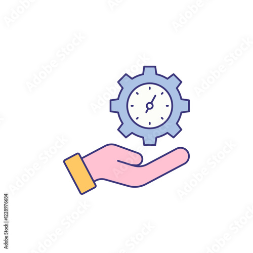 time management icon vector