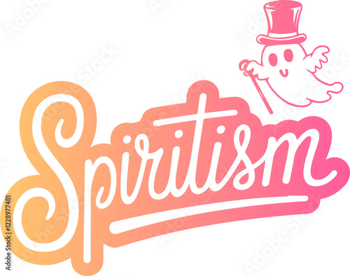 Spiritism with Cute Ghost.