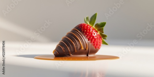 Chocolate Covered Strawberries Gourmet Dessert. photo