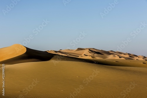 Sand dunes, Rub' al Khali or Empty Quarter, United Arab Emirates, Asia photo