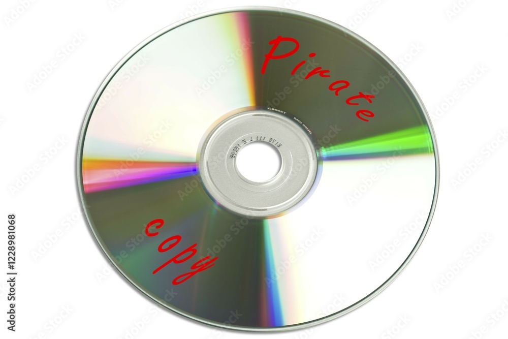 CD media labeled Pirate Copy