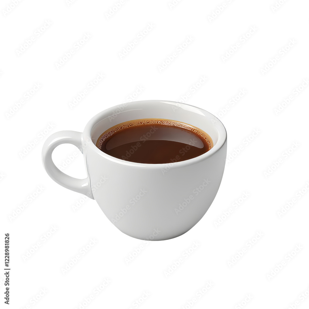 Off-White Coffee Cup Holding Dark Brown Brew Off-White Coffee Cup Holding Dark Brown Brew