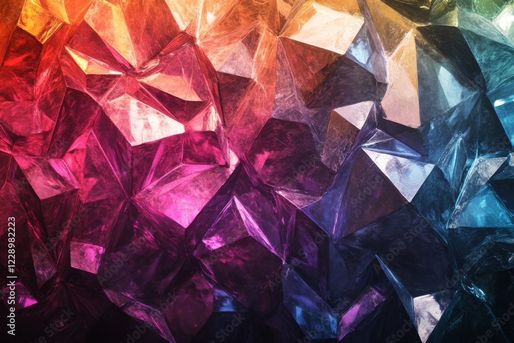 Abstract Colorful Crystal Gemstone Texture Background Abstract Colorful Crystal Gemstone Texture Background