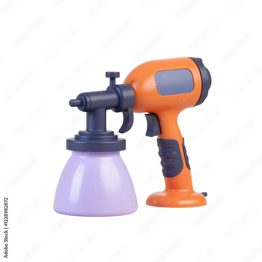 Orange and Lavender Handheld Protective Coating Sprayer with Lavender Reservoir Orange and Lavender Handheld Protective Coating Sprayer with Lavender Reservoir