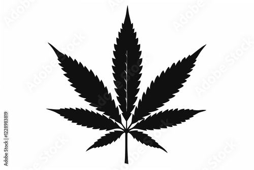 marijuana  silhouette vector