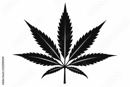 marijuana  silhouette vector